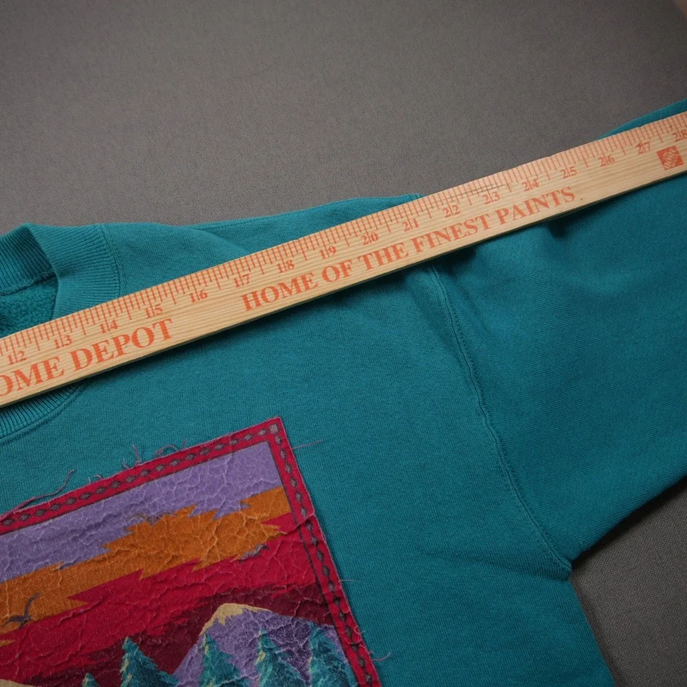 Vinage 80s Deer Duck Lee Sturdy Sweats Nature Men Sweatshirt L Hand Made